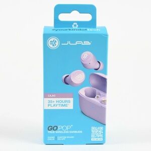 JLab Go Pop+ True Wireless Earbuds - Lilac